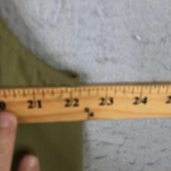 Serena Williams Signature Statement Duster Vest Womens 1X Olive Green Made USA - Picture 4 of 16